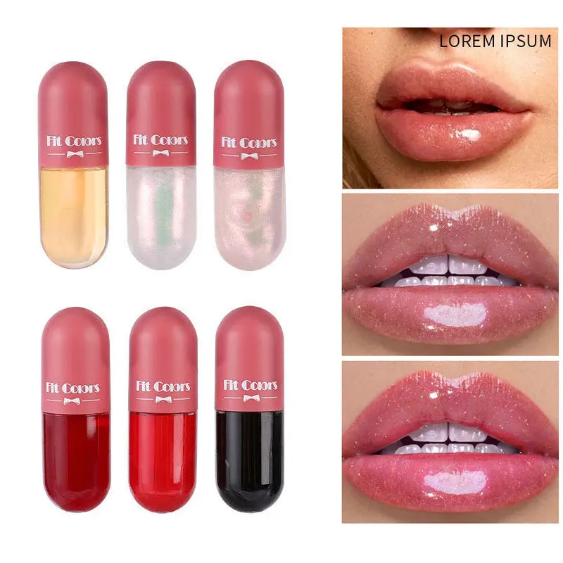 

Long Lasting Crystal Jelly Lip Gloss Shiny Lip Plumper Oil Clear Lip Oil Moisturize Lipgloss Beauty Make Up Liquid Lipstick Kit