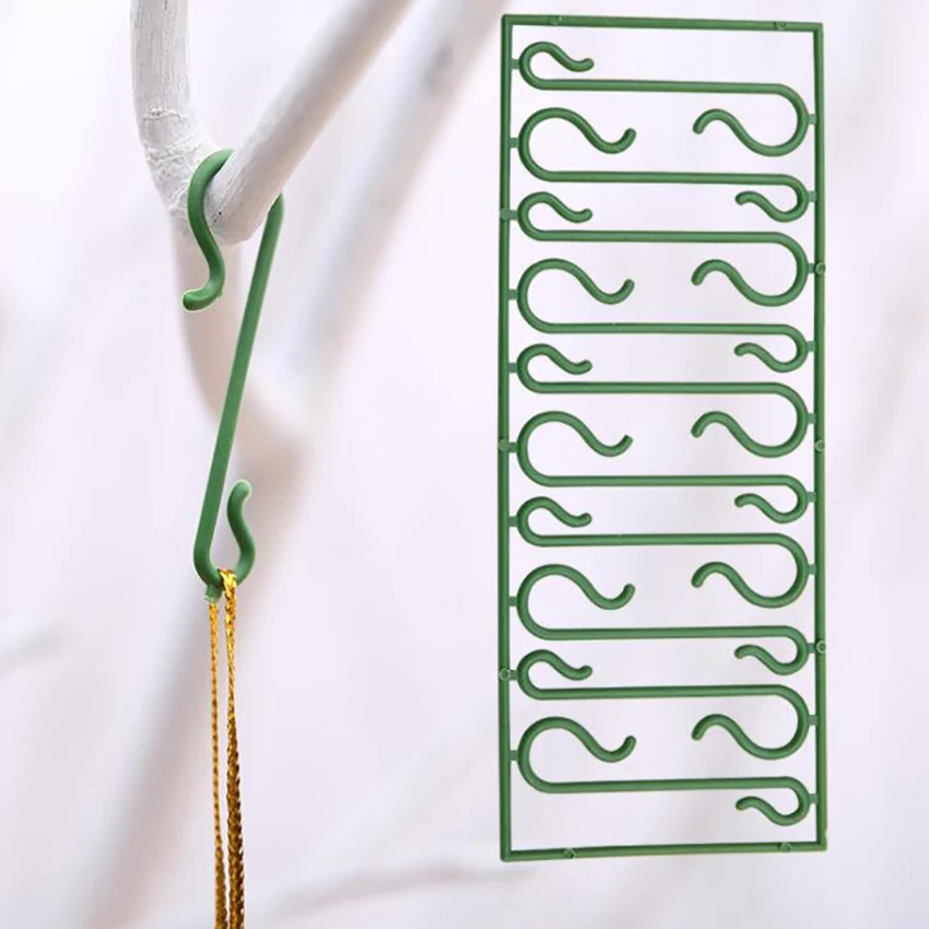 Рождественские крючки для орнаментов 10 в 1 многоразовые пластиковые s-образные вешалки для вечерние шары для украшения рождественской елки