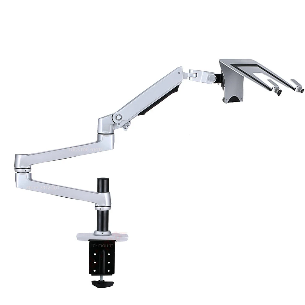 Günstige DL 8013LP mechanische frühling 1 10kg laptop desktop stehen t drei arm mit spalte clamp tülle basis 100x100 notebook montieren
