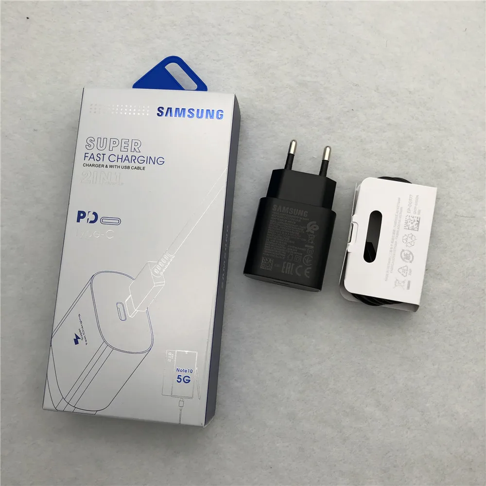 Samsung Note 10 супер быстрое зарядное устройство PD PSS 25 Вт Супер адаптер питания для быстрой зарядки кабель type-c для Galaxy Note10 pro S10 Mi 9 K20