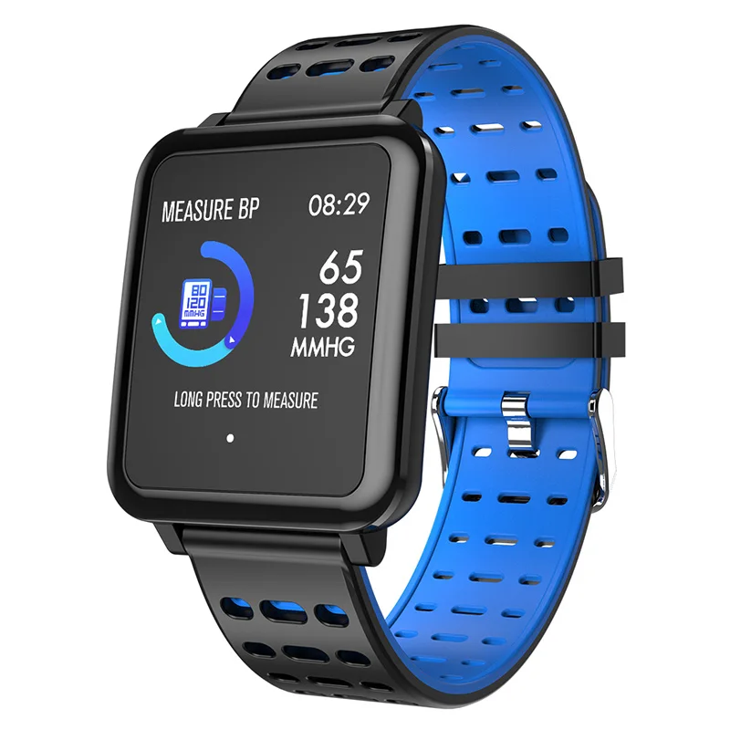 Smart Watch Blue Трекер сна умные часы носимые устройства Bluetooth Шагомер монитор сердечного ритма цветной дисплей умные часы для Android/IOS - Цвет: Smart Watch Blue