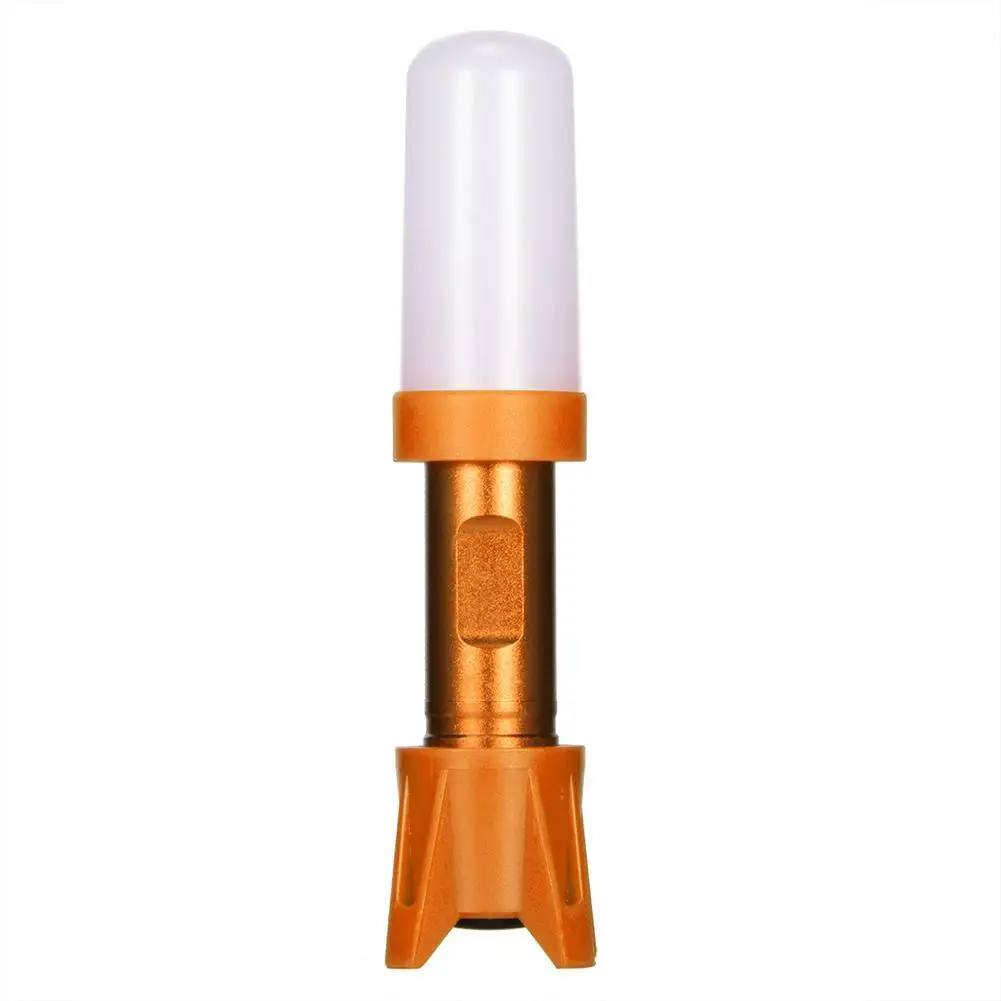 Orange SkyWolfEye Durable Flashlight Telescopic LED Aluminum Alloy Torch Light - Цвет корпуса: Orange