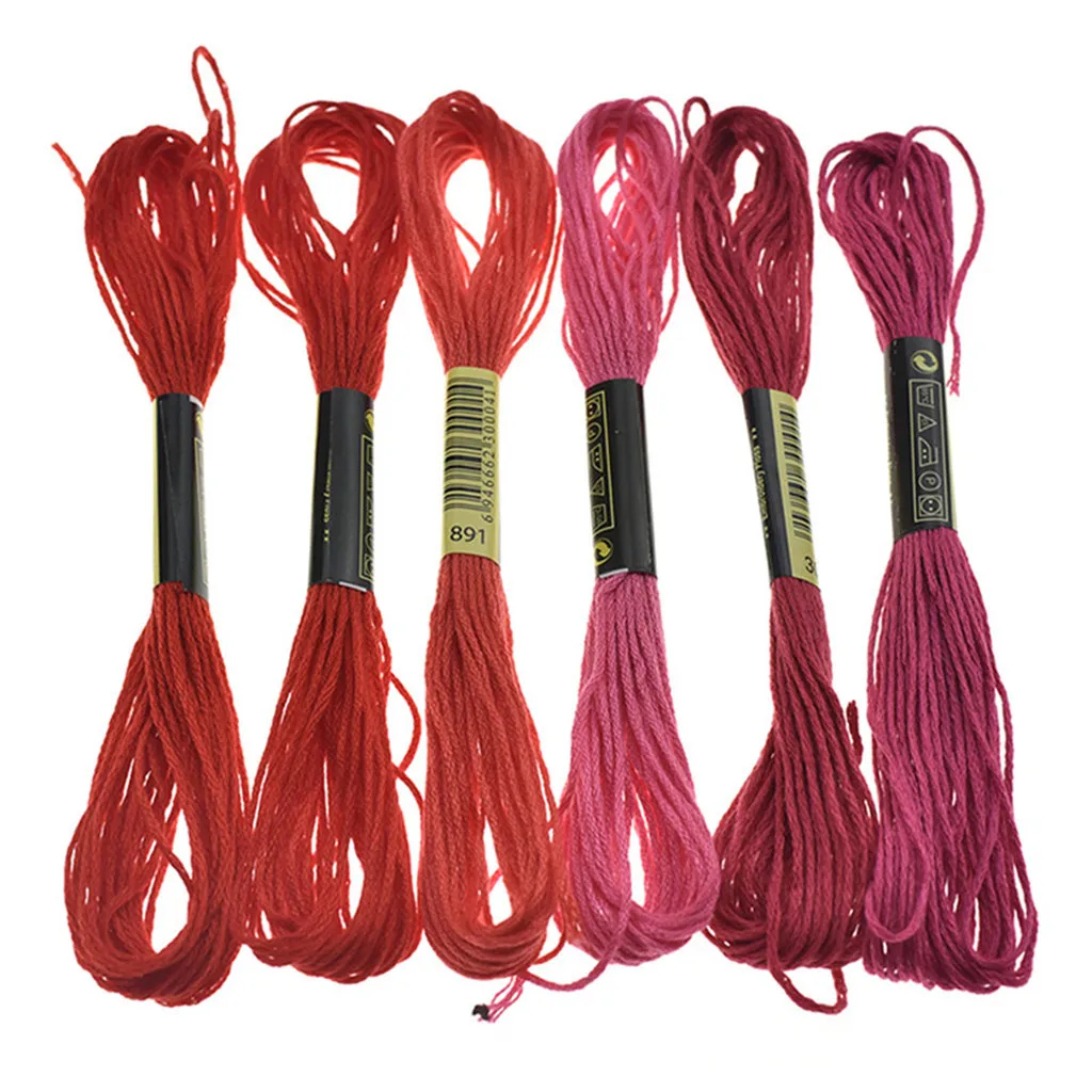 Нитки мулине 50 мотки Радуга Цвет нить для вышивки, Вышивание крестиком, нить