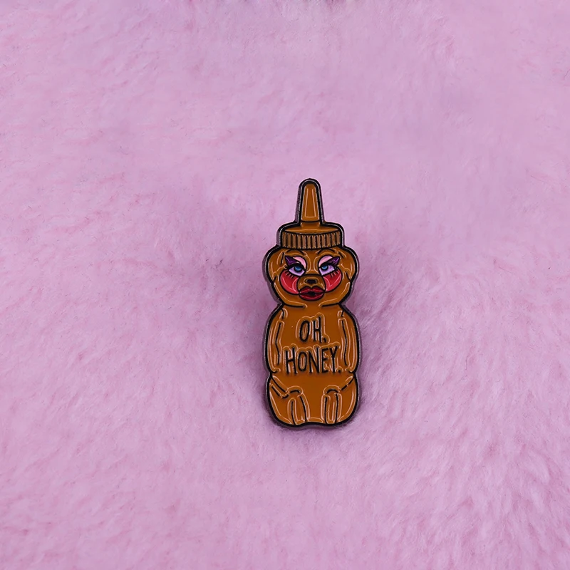 Trixie Mattel inspire oh honey bear pin cute RuPaul's Drag Race art jewelry | Украшения и аксессуары
