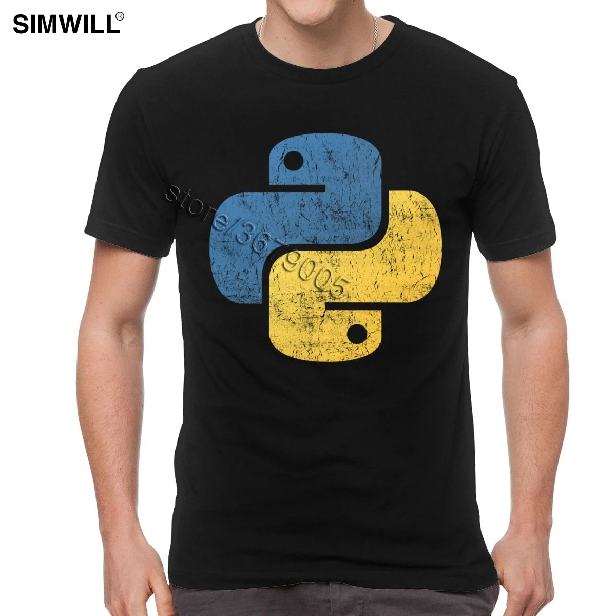 Vintage Python T Shirt Programmer Tee Distressed Computer Software ...