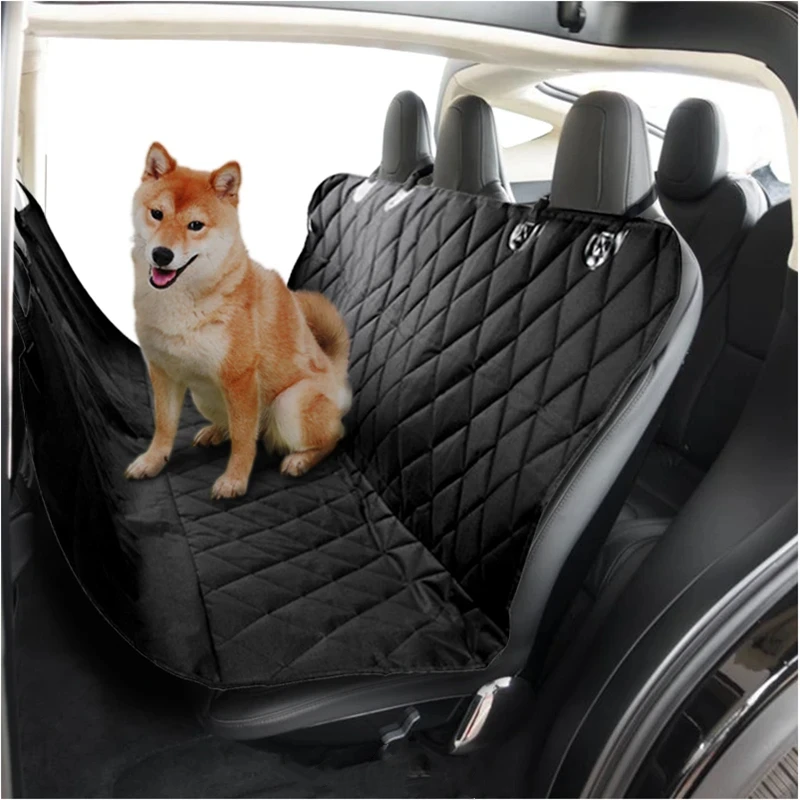 Vailge Funda de asiento para perro para asiento trasero, 100% impermeable,  fundas de asiento de automóvil para perro con ventana de malla, evita