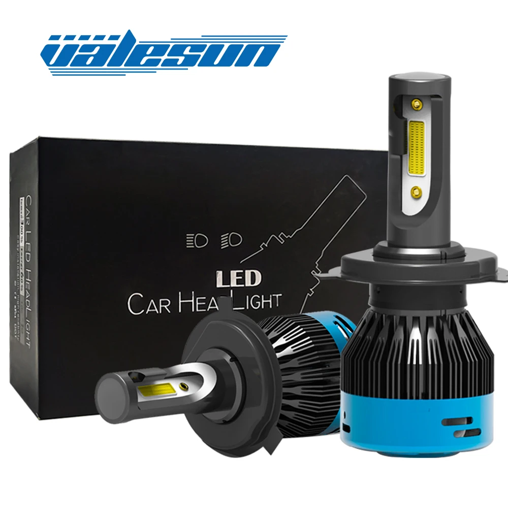 

Автомобильные светодиодные фары VALESUN C6X H7 LED DC 12v CanBus H8 H9 H11 Комплект светодиодных Автомобильных Фар H4 Дальний и ближний свет без сообщения об ошибке