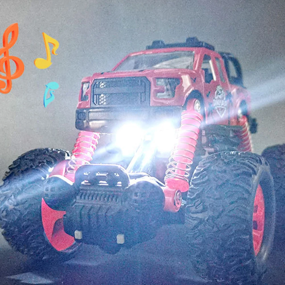 1/32 4WD внедорожный подъемник для автомобиля, мотоцикла, отступить модели с музыкой светодиодный детские игрушки