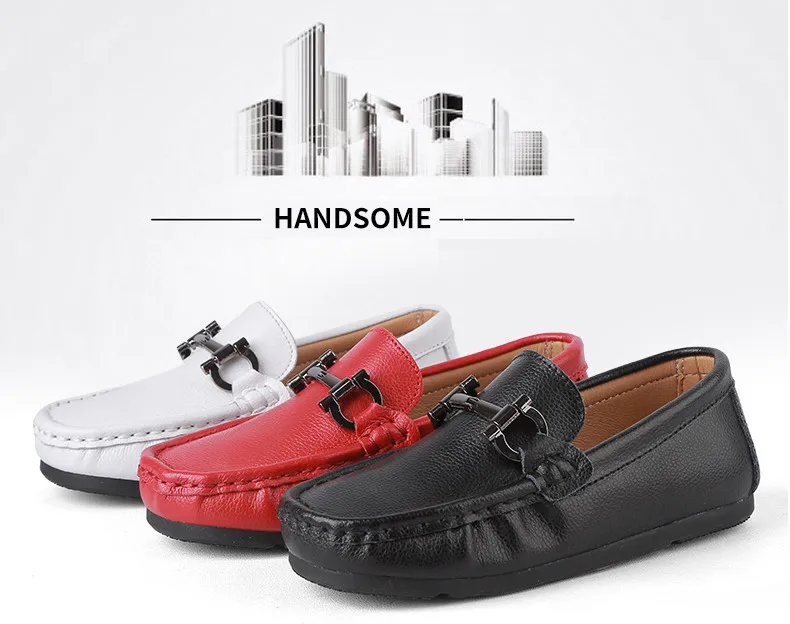 2020 Spring Genuine Leather Kids Shoes for Boys Flats Mocassins Fashion Soft Children Shoes For Boy Girls Casual Flat Slip On Loafers (10)