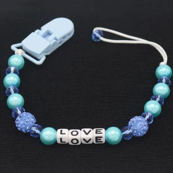 

1 PC New Crystal Baby Pacifier Clips Feeding Soother Chain Holder Anti Folder Dummy Nipple Holder Baby Pram Hook Hanging Strap