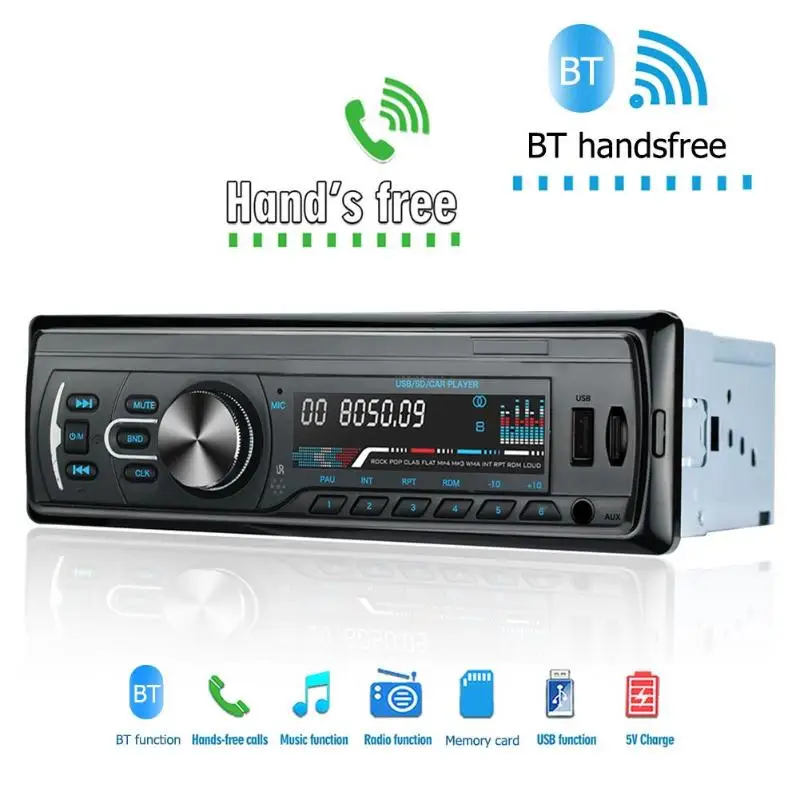 RM-JQ1586C 1 Din автомобиль в тире стерео аудио FM Bluetooth головное устройство mp3-плеер