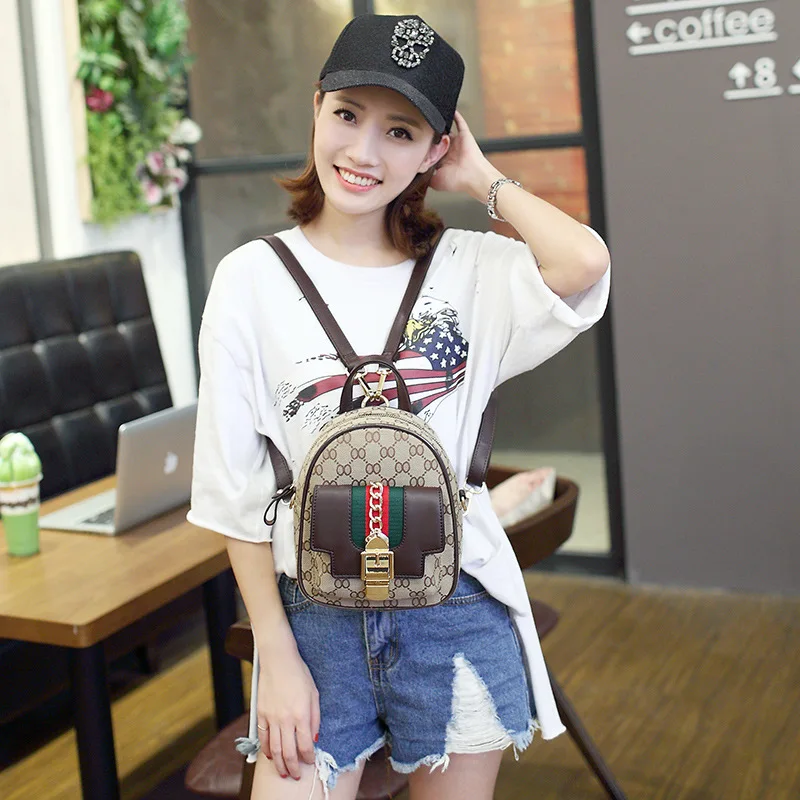 

2019 New Style Canvas Backpack Women's Korean-style College Style Backpack Casual WOMEN'S Bag Versatile Travel WOMEN'S Bag Fashi
