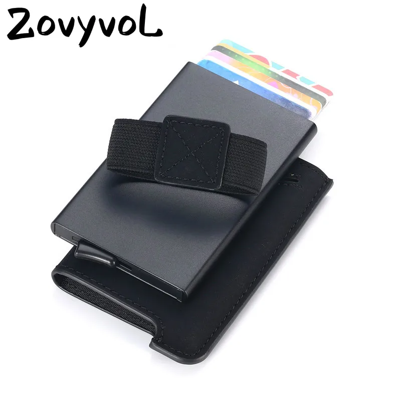 ZOVYVOL, новинка, RFID, кредитный держатель для карт, автоматический чехол для кредитных карт, для мужчин и женщин, унисекс, высокое качество, ID Чехол из искусственной кожи, кошельки