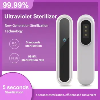 

New Portable three-bead UVC Disinfector UV lamp Deep UV LED DisinfectorTraveling Home Handheld Germicidal UV Lamp Dropshipping