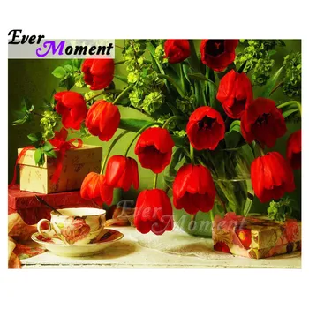 

Ever Moment Diamond Painting Rose Coffee Gift 5D DIY Picture Of Rhinestone Mosaic Full Square Drill Diamond Embroidery 3F2070