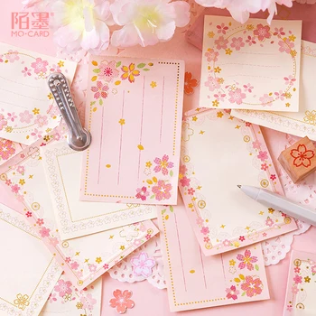 

1pcs Memo Pads Sticky Notes Cherry blossom Paper Notepad diary Scrapbooking Stickers Office School stationery Notepads