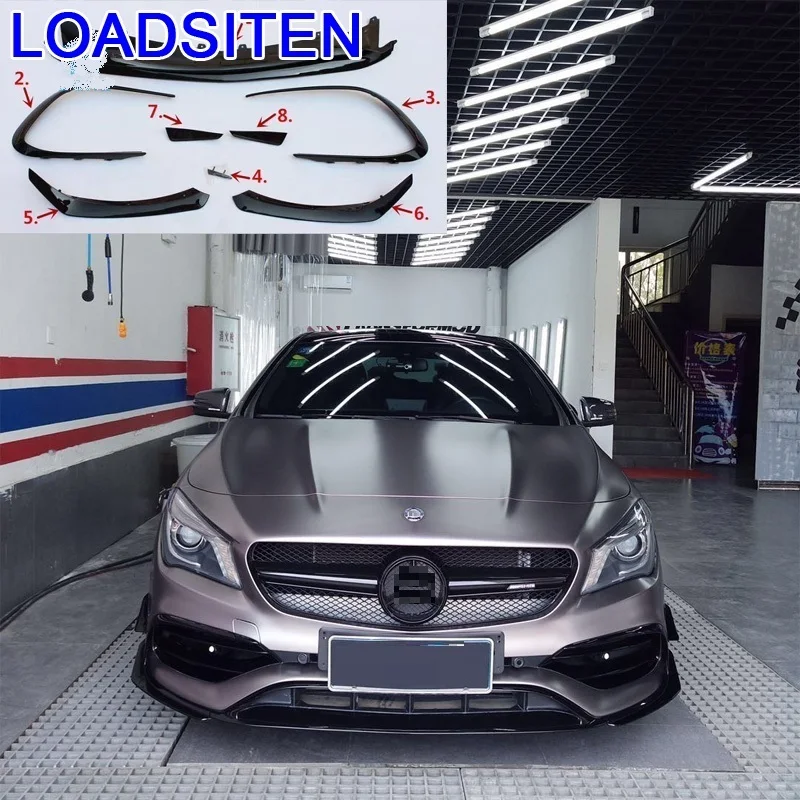 Молдинги модернизированные Декоративные Авто задний диффузор Стайлинг Tunning автомобильный передний бампер для губ 16 17 18 для Mercedes Benz CLA класс