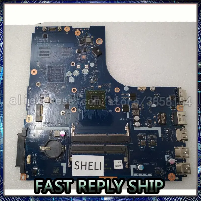 SHELI для Lenovo B50 45 материнская плата с E1 6010 CPU LA B291P 5B20G37238|Материнские платы| |