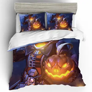 

3D Luxury Kids Couple King Size Home Textiles Bed Linen Set Halloween Quality Bedding Set Duvets and Linen Sets Bed Linen Cotton