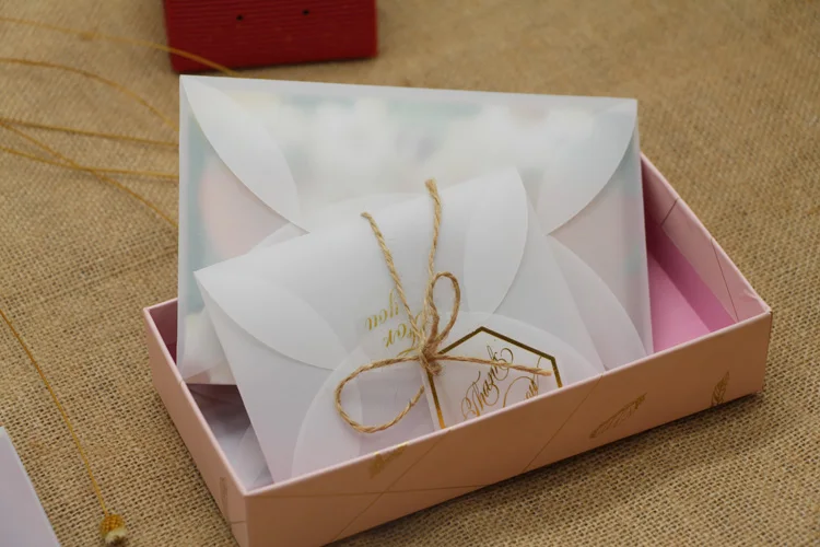 40 шт./лот полупрозрачные серной кислоты бумажные конверты для DIY открытки/хранения карт, свадебные приглашения, подарочная упаковка
