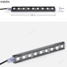 Автомобильный светодиодный светильник для окружающего света, яркий звуковой контроль, музыкальный световой ритм, декоративный светильник для салона автомобиля CD50 Q04