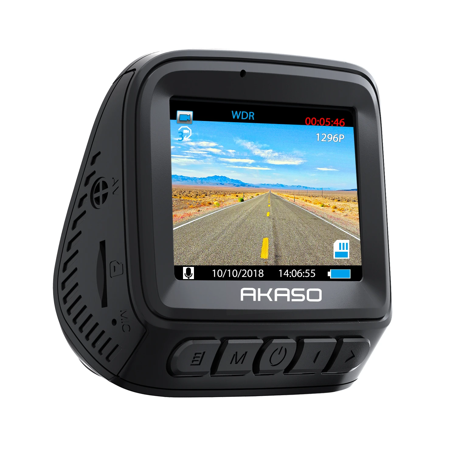 AKASO HD Автомобильный видеорегистратор Камера V300 170 ° широкоугольный видеорегистратор для автомобилей с ночным видением g-сенсор парковочный монитор циклическая запись автомобильная камера
