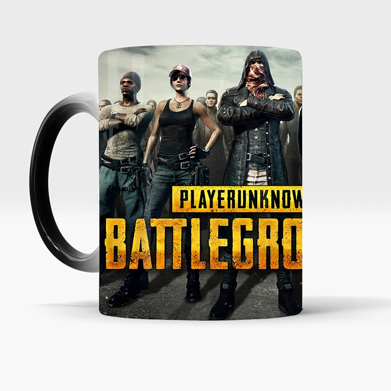 Whitef PUBG кружка Термочувствительная меняющая цвет кофейная кружка керамическая Волшебная чашка