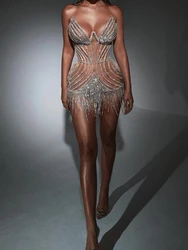 Bling Beading Cocktail Dresses Mini Illusion Bodice See Through Short Prom Party Dress Custom Made A Line Women Evening Gowns