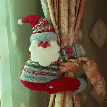 

Doll Cartoon Curtain Buckle Velcro Design Cartoon Image Cute and Vivid Holders Curtain Tieback Hook Christmas Home Decors