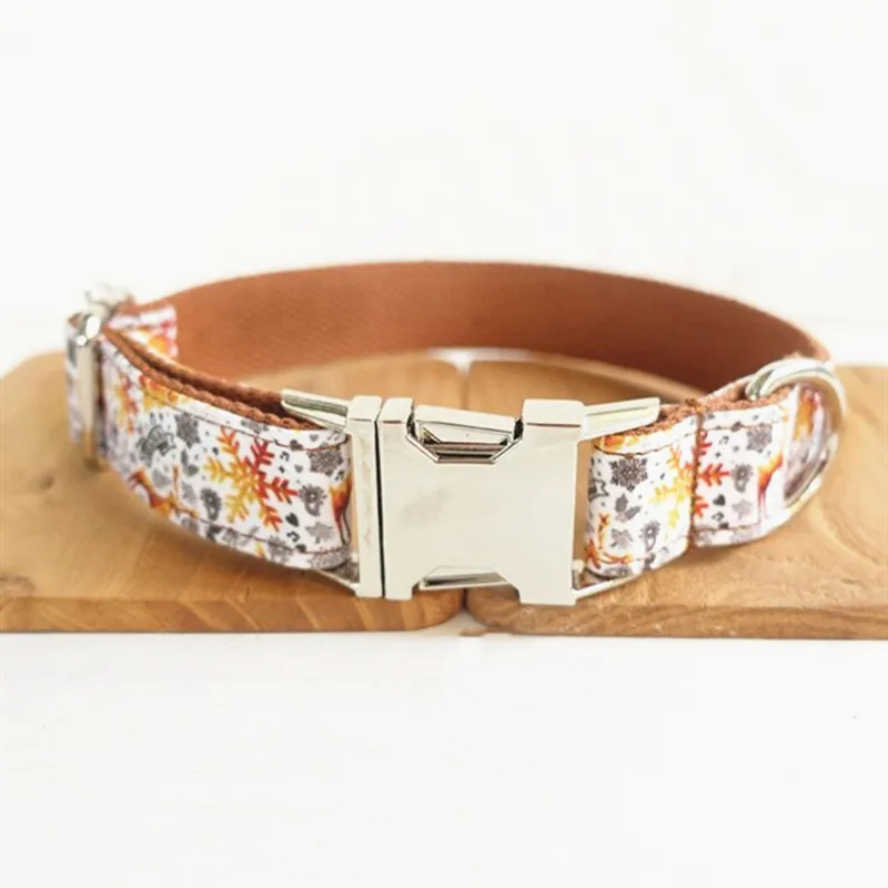 Dog Collar Персонализированный ошейник для собак, кошек, набор поводков, галстук-бабочка, ожерелье, щенок, моющийся шарф, маленький, средний, для домашних животных, ювелирные изделия, аксессуары для питбуля - Цвет: Dog Collar