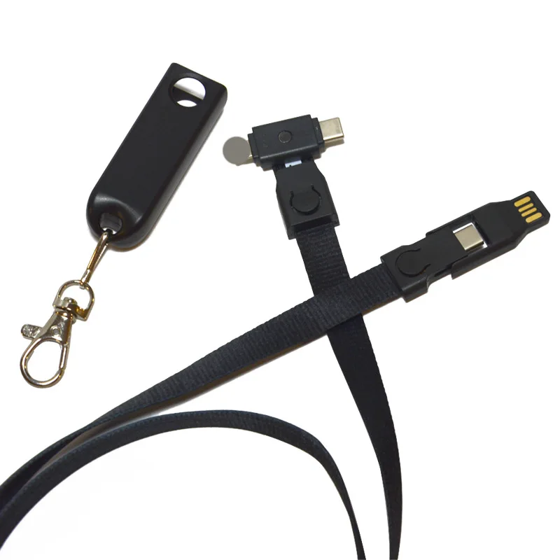 Ремешок для сотового телефона Micro-usb кабель для зарядки, 33,5 дюймов линейка Lanyards шейный шнур для зарядки телефона/ключей/брелка