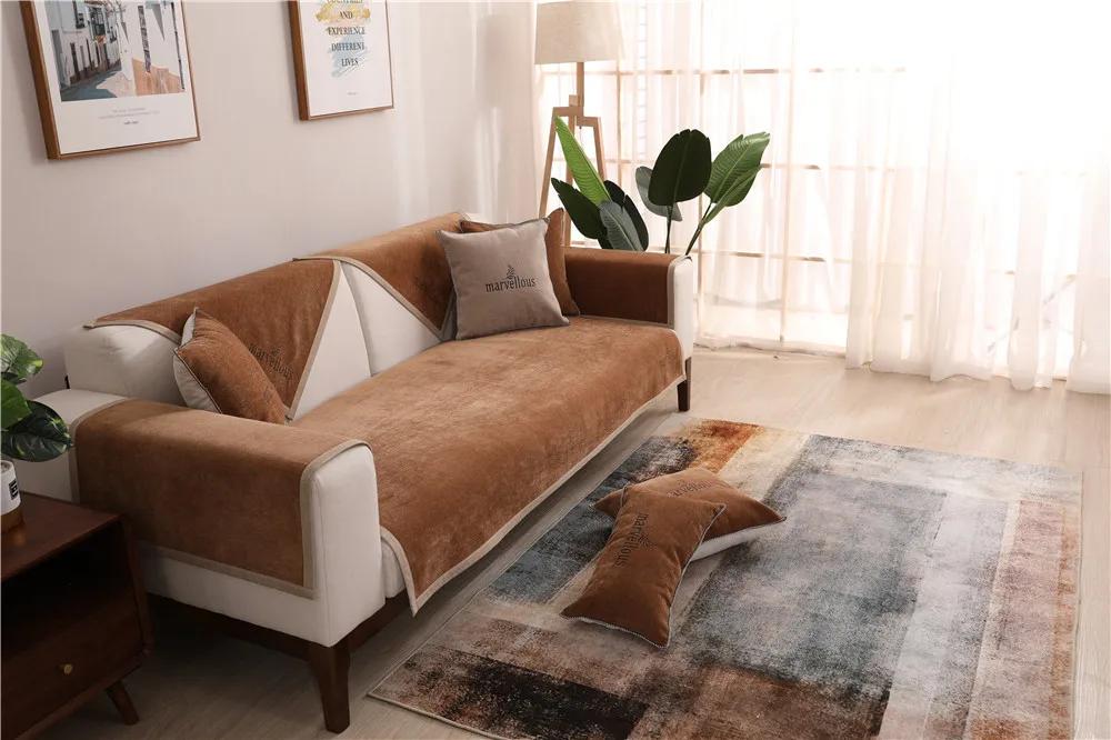 Yaapeet Slipcover Нескользящие эластичные чехлы для диванов хлопок диванная подушка подлокотник диваны полотенце 1/2/3/местный диван Чехлы для гостиной