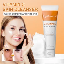 

Vitamin C Face Cleanser Dense Foam Oil Control Deep Face Cleaning Cream Acne Treatment Moisturizing Whitening Skin