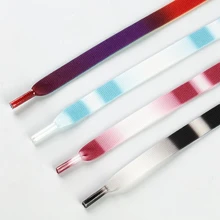 1.2 CM Wide Tie Dyeing  Boot Laces Flat Shoelace Shoe Cords 140CM
