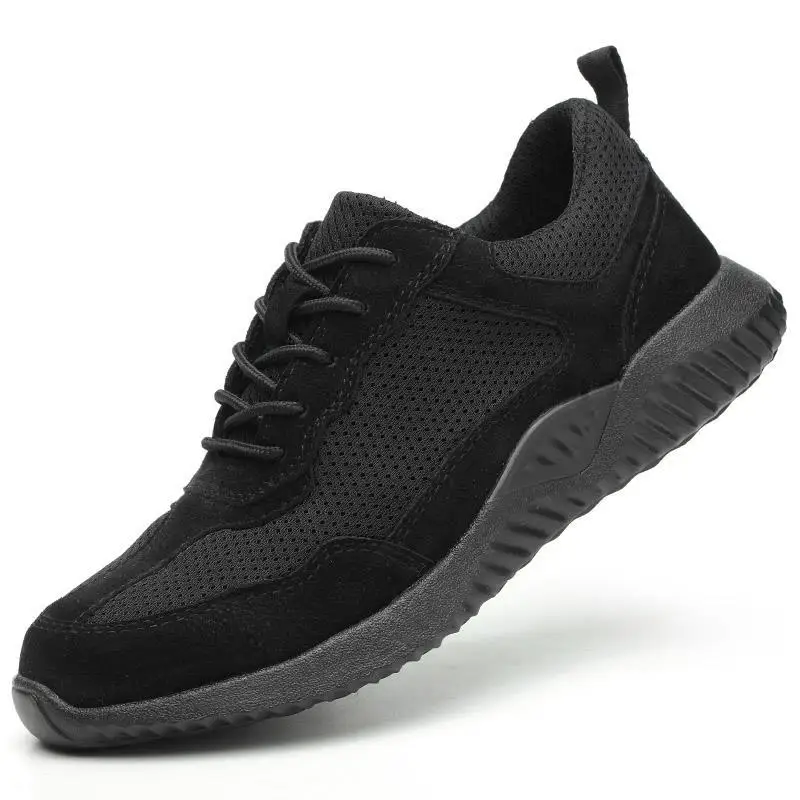 JX704 мужские защитные ботинки со стальным носком из натуральной кожи, не разбивающаяся, небьющаяся обувь, рабочие кроссовки, дизайнерская обувь