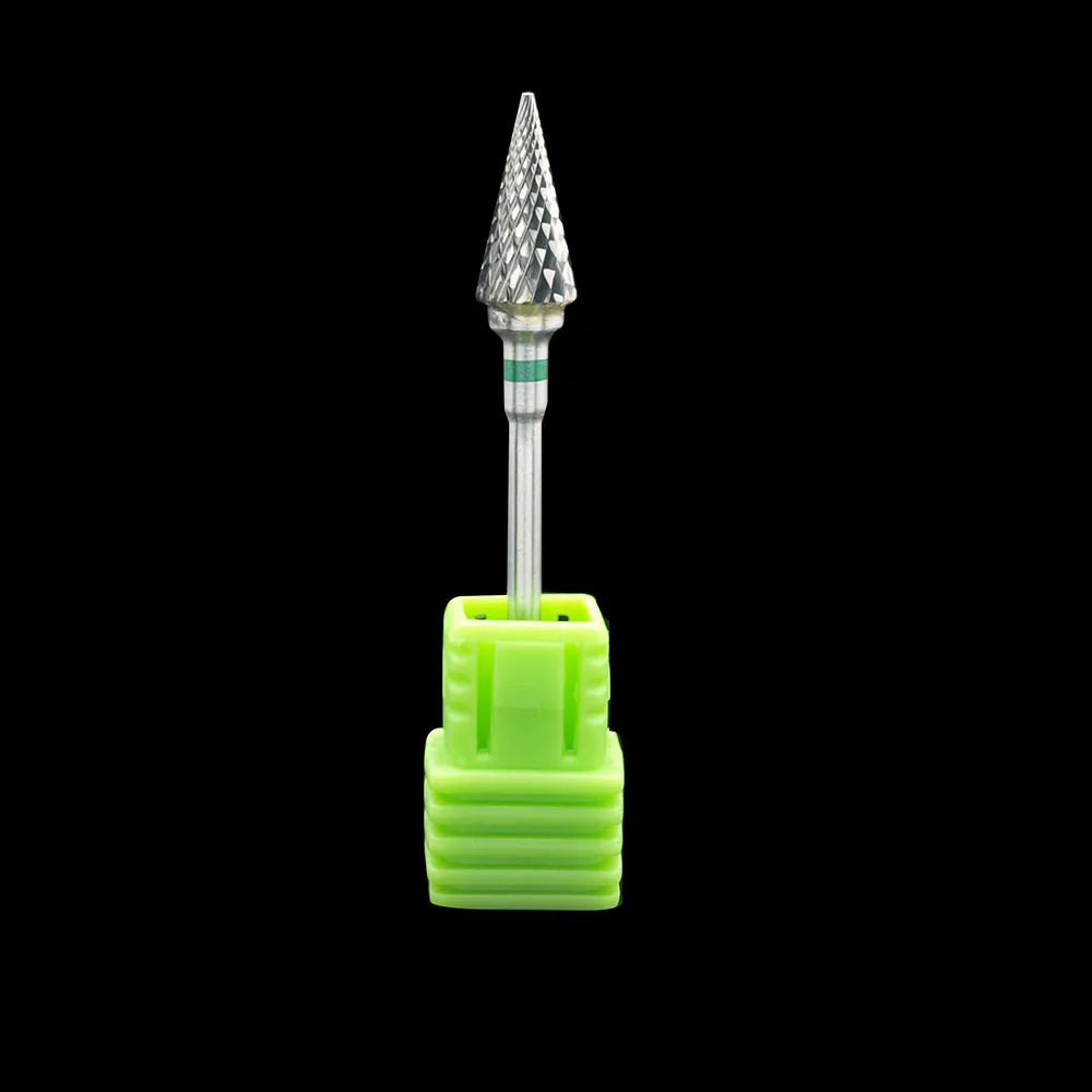 Coarse EasyNail~ 3/32 ''вольфрамовое стальное сверло для ногтей пилка для ногтей Карбид насадка для удаления геля для ногтей для очистки ногтей фрезерование бит M0413 - Цвет: Coarse