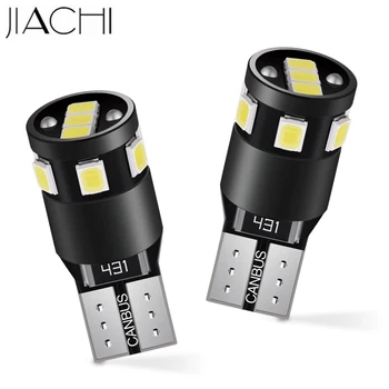 

JIACHI 100X CANBUS T10 LED highlight White 5W5 2825 194 LED Bulbs Car Interior Dome Map Door Courtesy Lights DC 12Volt NO Error