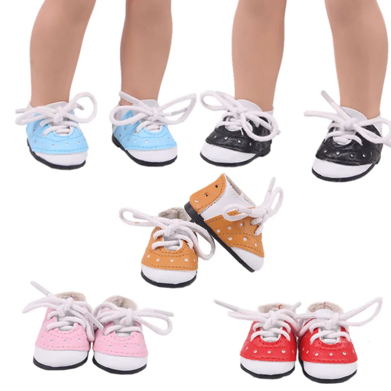 Doll Shoes 5 Cm Sequins Canvas Sneakers Shoes For 14.5 Inch Nancy