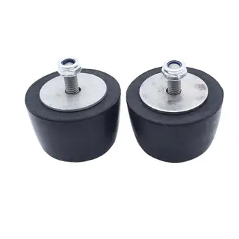 

2 pcs For Jeep Wrangler Jk 1987-2018 Black Rubber Bumper Cushion Hood Bump Stop With Matching Nuts And Washers Hardware