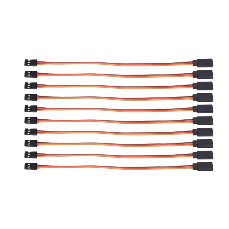 10 Pieces of Male-To-Female Servo Extension Cords for RC Futaba's JR Remote Cord Wire and Cable (500 mm) | Игрушки и хобби