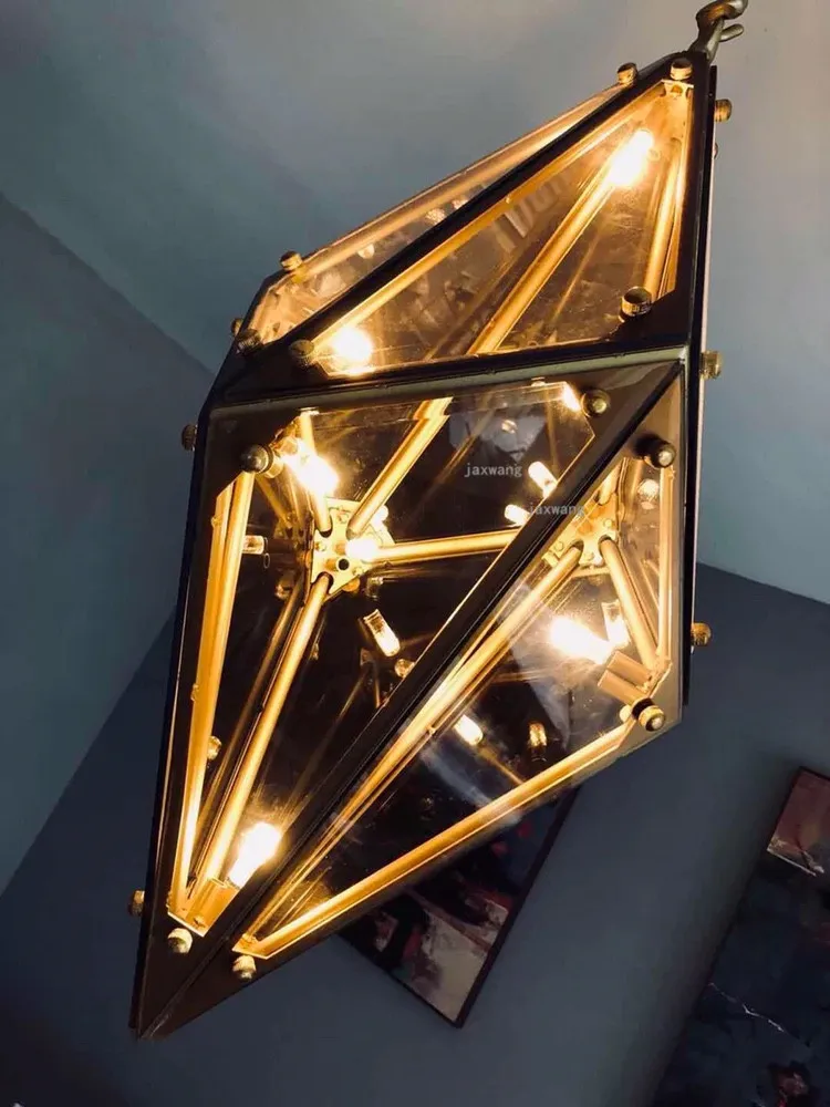 Постмодерн роскошный арт светодиодный подвесной светильник люстра Лофт Спальня Творческий Алмаз подвесной осветительная арматура Кухонные светильники