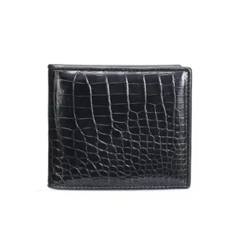 

YILUNXI Business men wallet Multi-function card purse Cross Zipper short wallet Fashion crocodile wallet