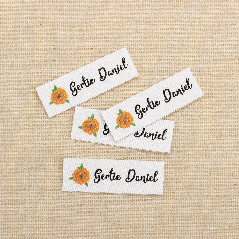 

128pcs Ironing Labels, Logo or Text, Personalized Brand , Clothing Labels, Free shipping, Custom Design, Fabric tags (TB3106)