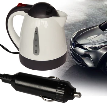 

Soup 250W 1L Water Heater Non Slip 24V Car Travel Anti-scalding Ergonomic Tea Automobile Truck Electric Kettle Coffee Portable