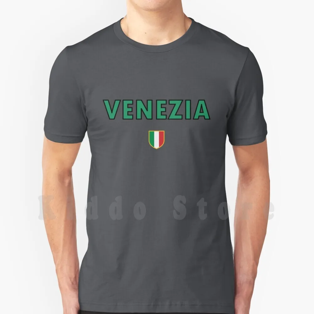 Maglietta Venezia Stampa Per Uomo Cotone New Cool Tee Venezia Venezia Calcio Calcio Scuduto Italia Bandiera Italiana Calcio