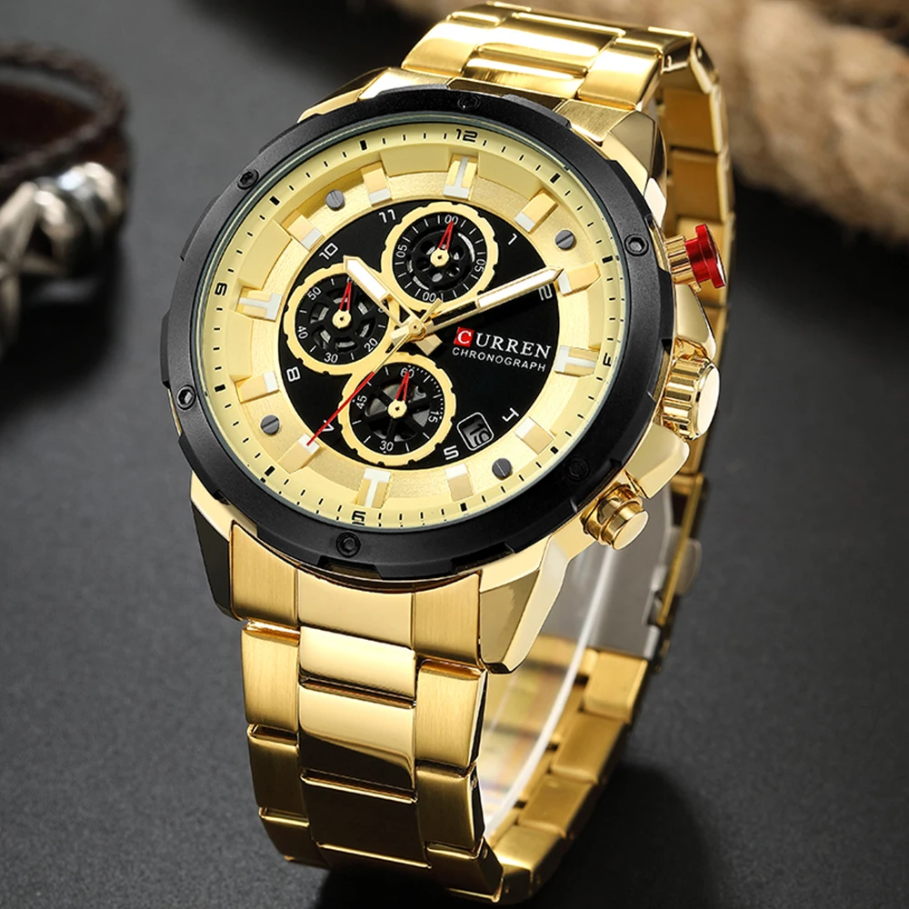 Reloj Hombres CURREN часы Модные Спортивные кварцевые мужские часы лучший бренд класса люкс многофункциональные водонепроницаемые часы Relogio Masculino