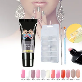 

Quick Building UV Nail Poly Gel Kit Polish Nail Art Extension Acrylic Kits Quick Dry Accessories HJL2019