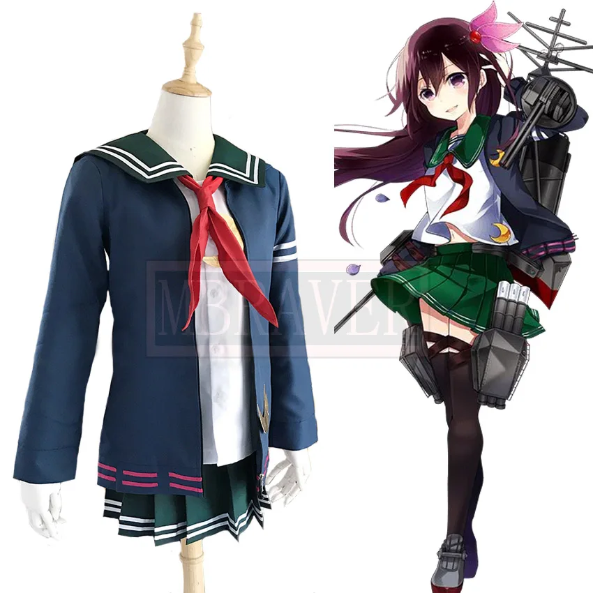 

Kantai Collection Kisaragi школьная форма косплей костюм женский костюм на Хэллоуин изготовленный на заказ любой размер