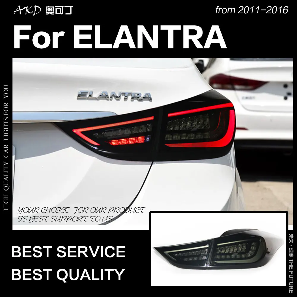 AKD автомобильный Стайлинг для Hyundai Elantra задсветильник s MD светодиодный задний