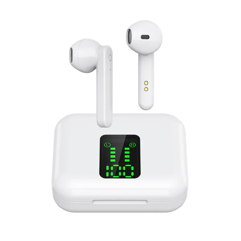 Original V5 0 Bluetooth Stereo Earphone Wireless Touch Ear hook Headset IPX7 Waterproof Battery LED Display Type c Charge Case